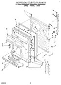 REFRIGERATOR DOOR Diagram and Parts List for ET25DMXDN01  Whirlpool Refrigerator