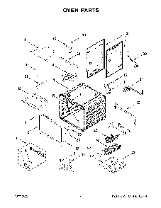 Oven Parts Diagram and Parts List for KFGC506JIB05  KitchenAid Range