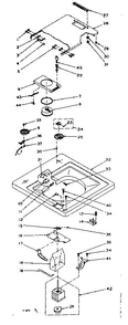 Top And Control Assembly Diagram and Parts List for 1106114234  Kenmore Washer