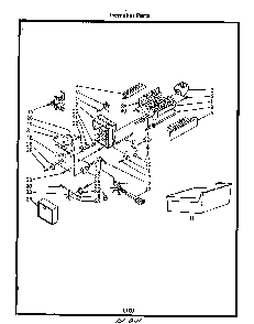 Icemaker Diagram and Parts List for 8617*0A  Roper Refrigerator