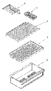 Shelf Diagram and Parts List for ET14JKXSN02  Whirlpool Refrigerator