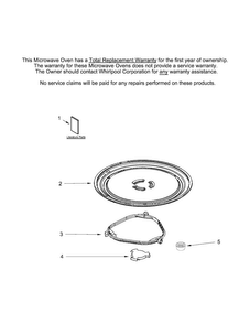 Part Location Diagram of WPW10510836 Whirlpool Microwave Glass Cooking Tray