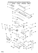 INTERIOR AND VENTILATION Diagram and Parts List for KHMS147HBL1  KitchenAid Microwave