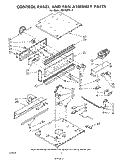 CONTROL PANEL AND FAN Diagram and Parts List for RB170PXL3  Whirlpool Wall Oven