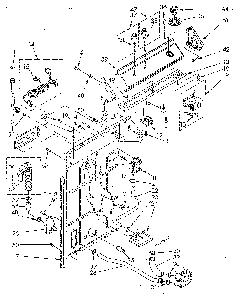 Controls And Rear Panel Diagram and Parts List for LA5580XSN3  Whirlpool Washer