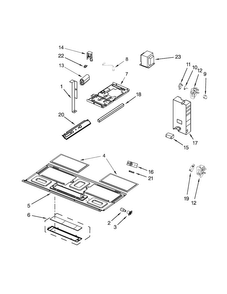 Interior And Ventilation Parts Diagram and Parts List for UMV1160CB1  Whirlpool Microwave