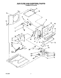 AIRFLOW AND CONTROL Diagram and Parts List for BPAC1200AS2  Whirlpool Air Conditioner