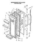 REFRIGERATOR DOOR Diagram and Parts List for KSRS27QAWH05  KitchenAid Refrigerator