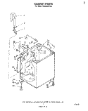 CABINET Diagram and Parts List for LA3800XPW0  Whirlpool Washer