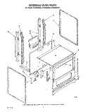 EXTERNAL OVEN Diagram and Parts List for SF3020SRW3  Whirlpool Range