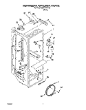 REFRIGERATOR LINER Diagram and Parts List for SS22AEXHW00  Whirlpool Refrigerator