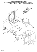 DISPENSER FRONT PARTS Diagram and Parts List for GS2SHAXNB02  Whirlpool Refrigerator