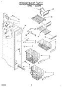 FREEZER LINER Diagram and Parts List for 4YED27DQAN02  Whirlpool Refrigerator