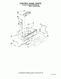 CONTROL PANEL PARTS Diagram and Parts List for GI15NFRXS0  Whirlpool Ice Maker