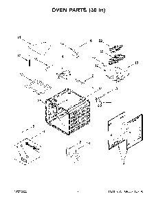 Oven Parts (30 In) Diagram and Parts List for KFGC558JSC05  KitchenAid Range