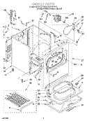 CABINET Diagram and Parts List for KGYS700EQ1  KitchenAid Dryer
