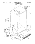 CABINET Diagram and Parts List for KSRC22KAAL00  KitchenAid Refrigerator