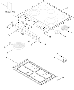 Part Location Diagram of W11729544 Whirlpool Tech Sheet