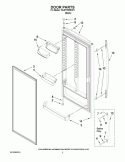 DOOR PARTS Diagram and Parts List for 7EL87TRRRV01  Whirlpool Refrigerator