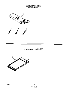 Wire Harness Diagram and Parts List for F9157*1  Roper Range