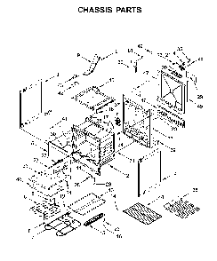 Chassis parts Diagram and Parts List for 66495123612  Kenmore Range