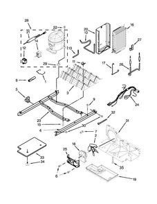 Unit Parts Diagram and Parts List for 10651129210  Kenmore Refrigerator
