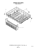 LOWER RACK Diagram and Parts List for KUDB210S2  KitchenAid Dishwasher