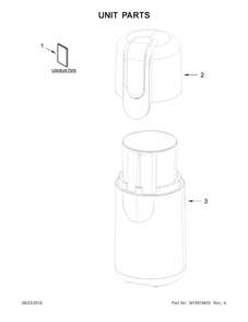 Unit Parts Diagram and Parts List for BCG111OB0  KitchenAid Coffee Grinder