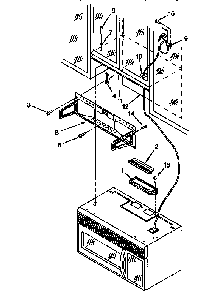 Installation Diagram and Parts List for KHWS105BBL0  KitchenAid Microwave