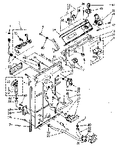 Control And Rear Panel Diagram and Parts List for LA5500XSN0  Whirlpool Washer