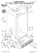 CABINET, LITERATURE Diagram and Parts List for GS2SHGXLT01  Whirlpool Refrigerator