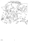 SECTION Diagram and Parts List for REX5635EQ1  Roper Dryer