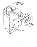 LINER Diagram and Parts List for TT20AKXZN00  Whirlpool Refrigerator
