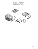 FREEZER SHELF Diagram and Parts List for KSSS36DAW00  KitchenAid Refrigerator