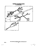 WIRING HARNESS Diagram and Parts List for RF3105XXW1  Whirlpool Range