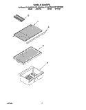 SHELF Diagram and Parts List for RT12VKXDW00  Roper Refrigerator