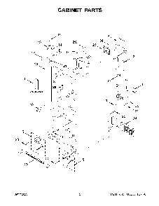Part Location Diagram of W11665551 Whirlpool Tech Sheet