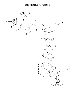 Dispenser parts Diagram and Parts List for 7MWFW6621HC2  Whirlpool Washer