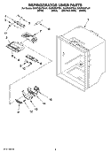 REFRIGERATOR LINER PARTS Diagram and Parts List for GX5FHDXTQ01  Whirlpool Refrigerator