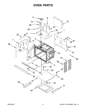 03 - OVEN PARTS Diagram and Parts List for WOC97EC0HZ00  Whirlpool Microwave Oven Combo