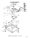MACHINE BASE Diagram and Parts List for LA5578XTN1  Whirlpool Washer