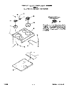 Main Top Diagram and Parts List for 2336*0A  Roper Range