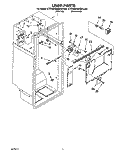 LINER Diagram and Parts List for KTRS20MBWH00  KitchenAid Refrigerator