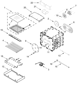 Part Location Diagram of WP4449154 GE Screw