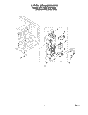 LATCH BOARD Diagram and Parts List for MT5111XDQ0  Whirlpool Microwave