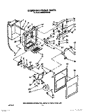 DISPENSER FRONT Diagram and Parts List for KSRB22DWAL02  KitchenAid Refrigerator
