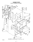 CABINET Diagram and Parts List for ET14JKXSW00  Whirlpool Refrigerator