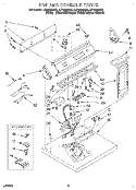 SECTION Diagram and Parts List for LET8858AQ2  Whirlpool Dryer