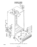 CABINET Diagram and Parts List for ED25EMXPWR1  Whirlpool Refrigerator