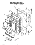 REFRIGERATOR DOOR Diagram and Parts List for KTRS22MAAL00  KitchenAid Refrigerator